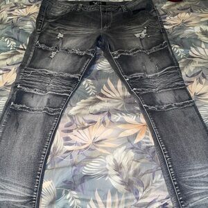 Rue21 Distressed Black Skinny Jeans
